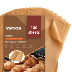 Non-Stick Unbleached Parchment Paper Sheets, 9×13 Inches, Precut for Baking, Grilling, Air Frying, Steaming, and Extra – Quarter Sheet Dimension, Ultimate for Bread and Extra…