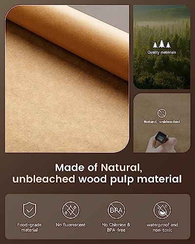 Non-Stick Unbleached Parchment Paper Sheets, 9x13 Inches, Precut for Baking, Grilling, Air Frying, Steaming, and Extra - Quarter Sheet Dimension, Ultimate for Bread and Extra…